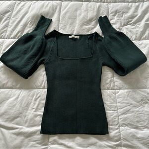 OAK + FORT Dark Green Women's Sweater